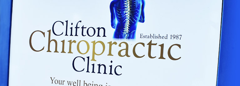 Clifton Chiropractic Clinic signage